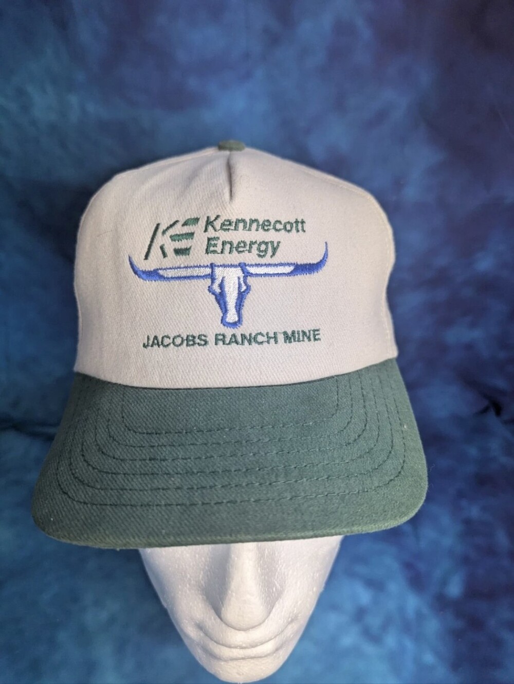 Vintage Kennecott Energy Jacobs Ranch Mine Embroidered Longhorn Adjustable Hat